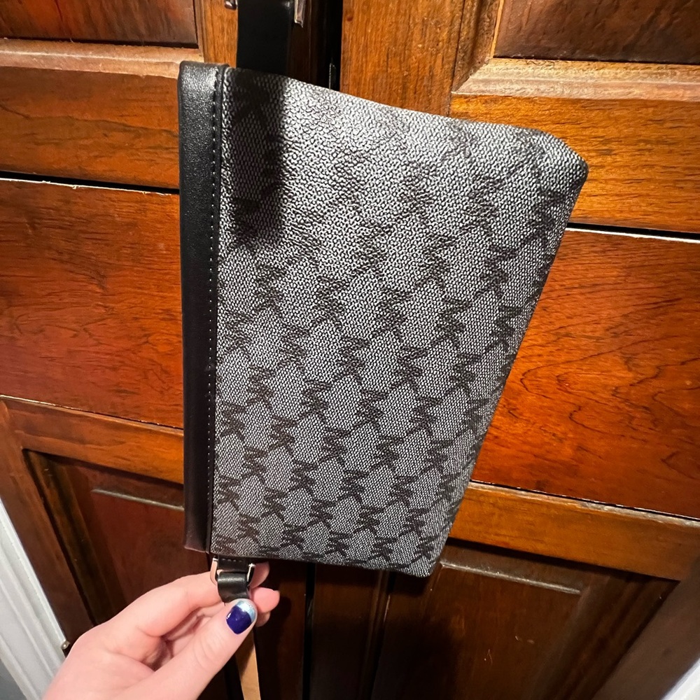Michael Kors Black and Gray Belt Bag